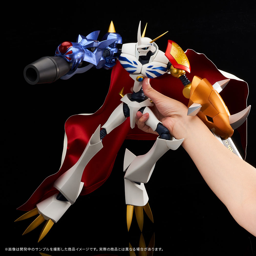 Advent of the Holy Knight with a super-giant action figure