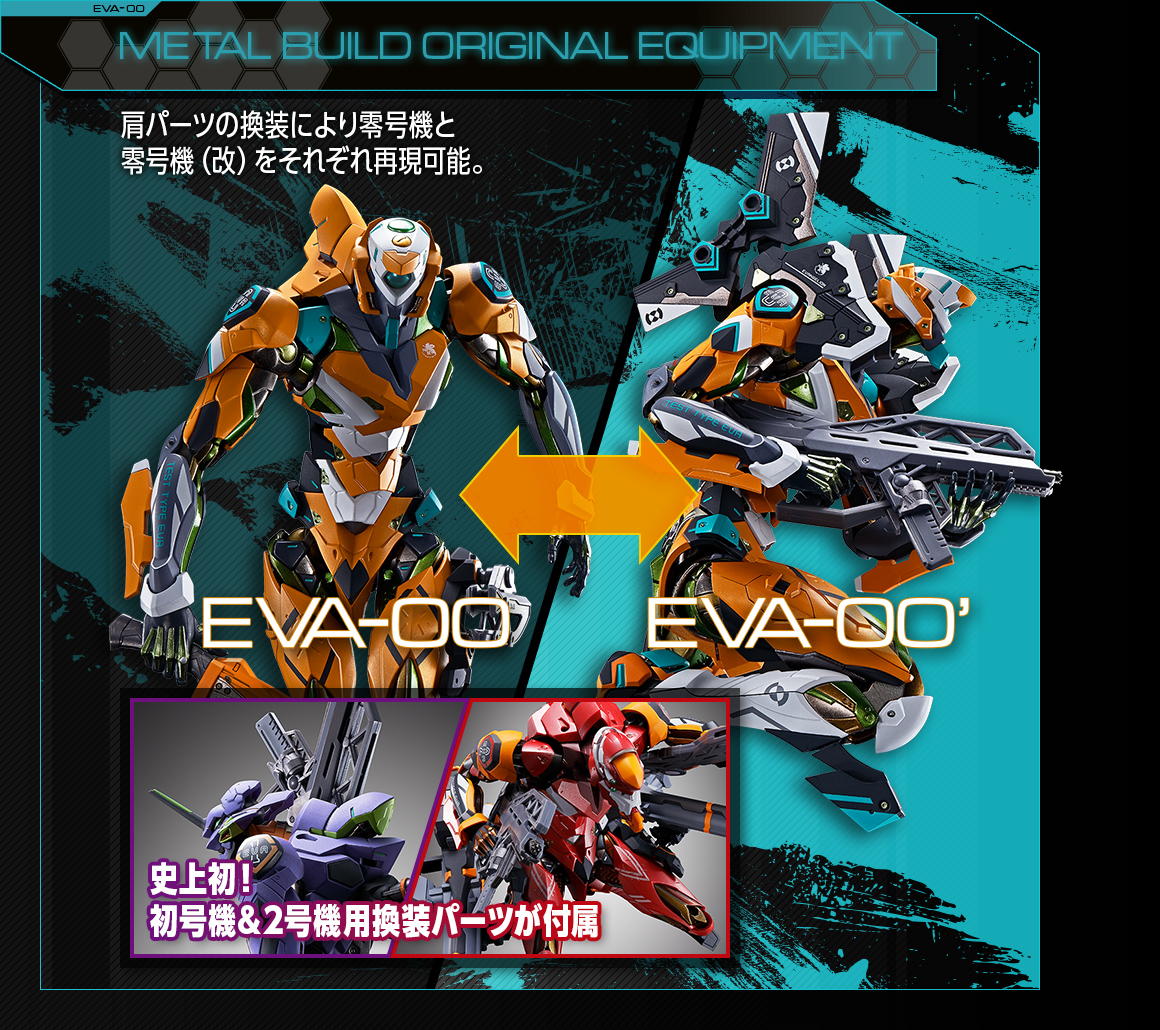 METAL BUILD エヴァンゲリオン零号機/零号機（改） スペシャルページ
