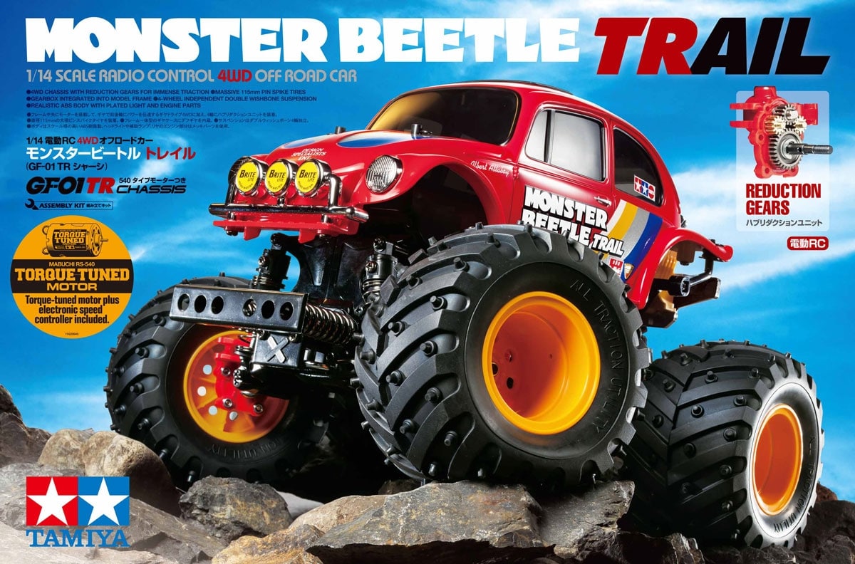 Tamiya 58672 1/14 RC Monster Beetle Trail (GF-01TR Chassis) - 田宮