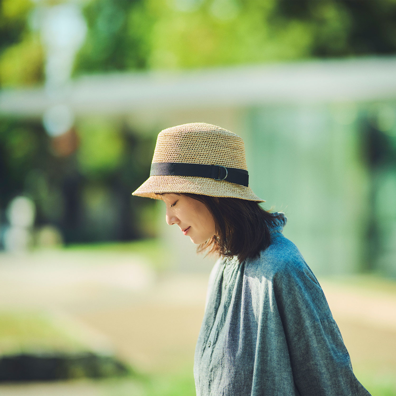 田中帽子店Corta（コルタ）ラフィア バケットハット 紳士用帽子 田中