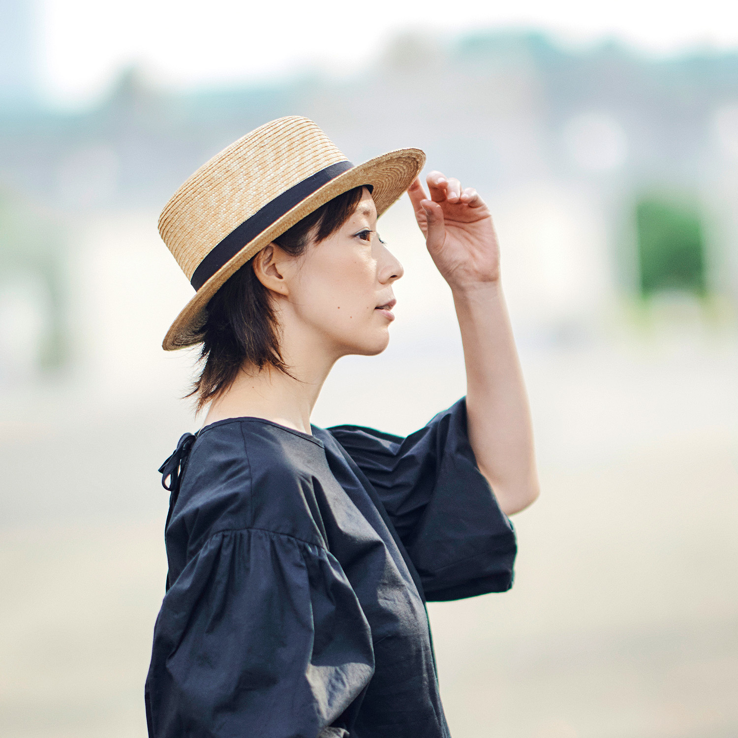 田中帽子店Marin/f（マラン/フェム）女性用カンカン帽子／7-8mm 婦人用