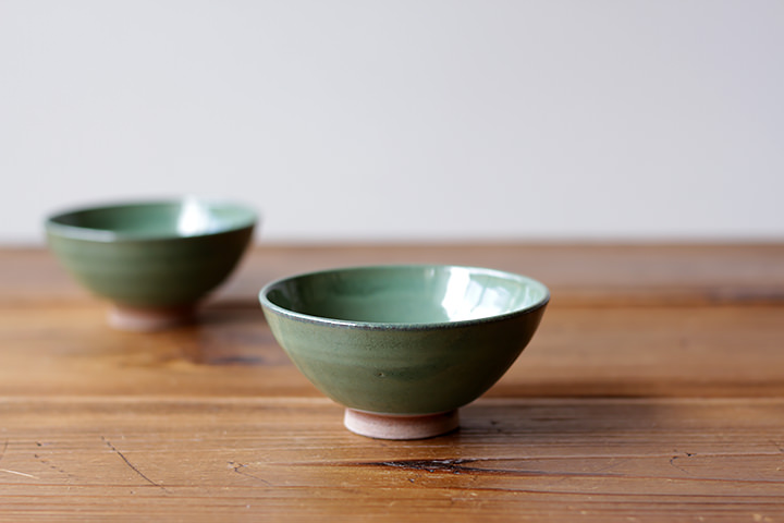 炎丹久窯】飯碗/小/緑釉 | 【丹波のイロドリ】丹波焼(陶器)の公式通販