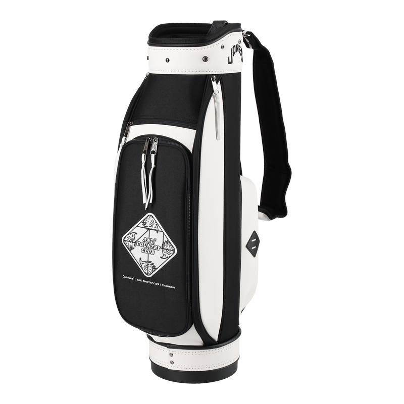 CLUBHAUS × ANTi COUNTORY CLUB × TANGRAM TRIPLE LOGO CADDY BAG BLACK TG