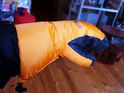 mont-bell モンベル ウィンドストッパー ダウンオーバーミトン ダウン