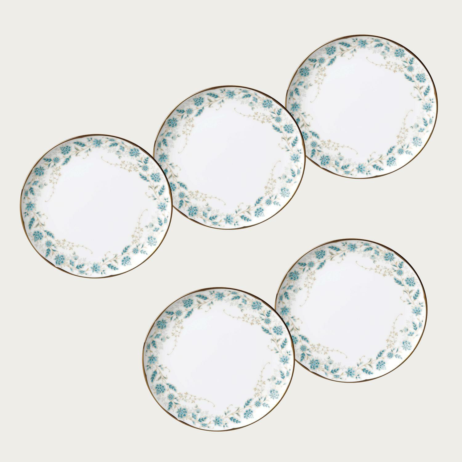 □特別価格□ベージュ唐草柄 21cm プレートセット(5枚) | ノリタケ食器