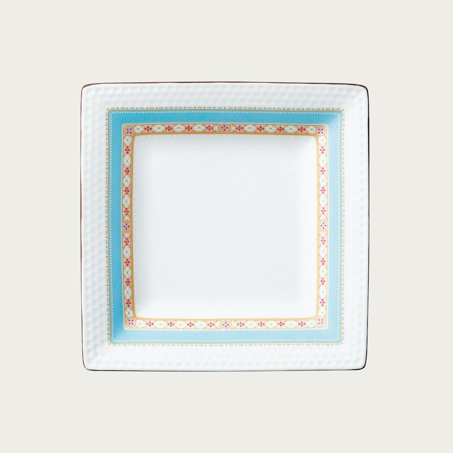 ハミングブルー 19cmスクエアプレート | ノリタケ食器公式オンライン