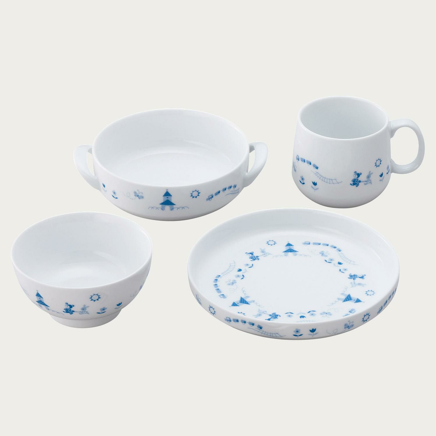 ライトステップ お子様セット(ピンク) | ノリタケ食器公式オンライン