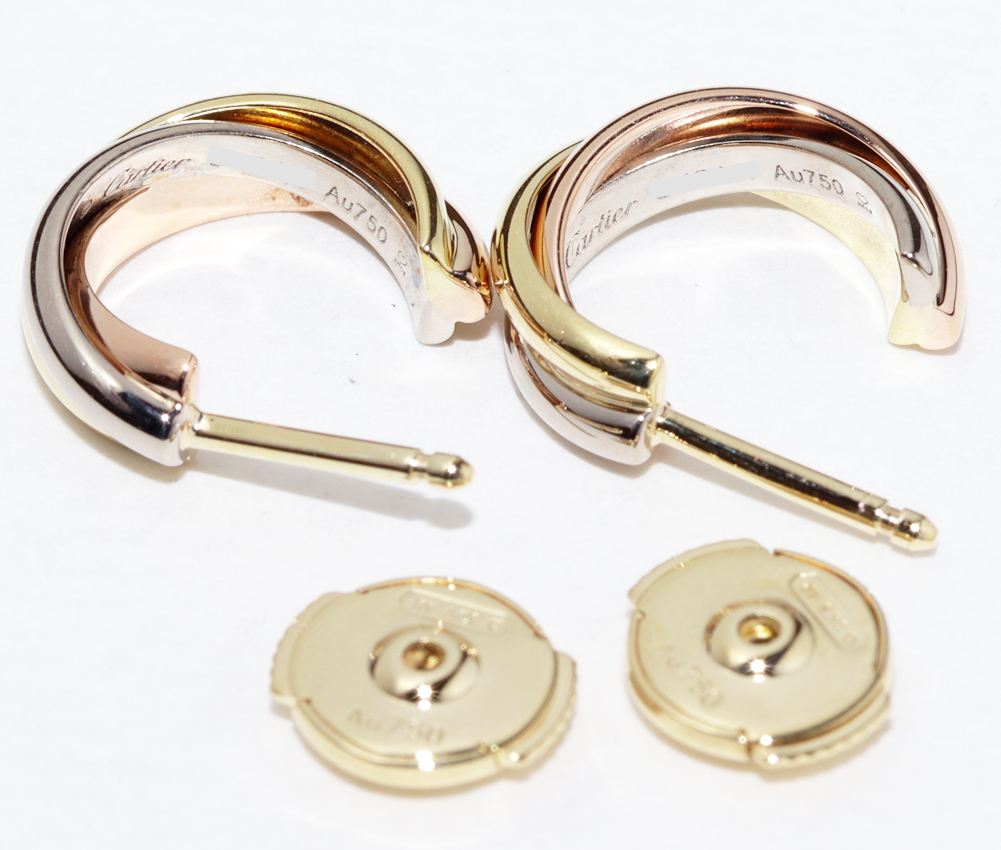 商品詳細｜Cartier(カルティエ) K18YG K18WG K18PG トリニティピアス