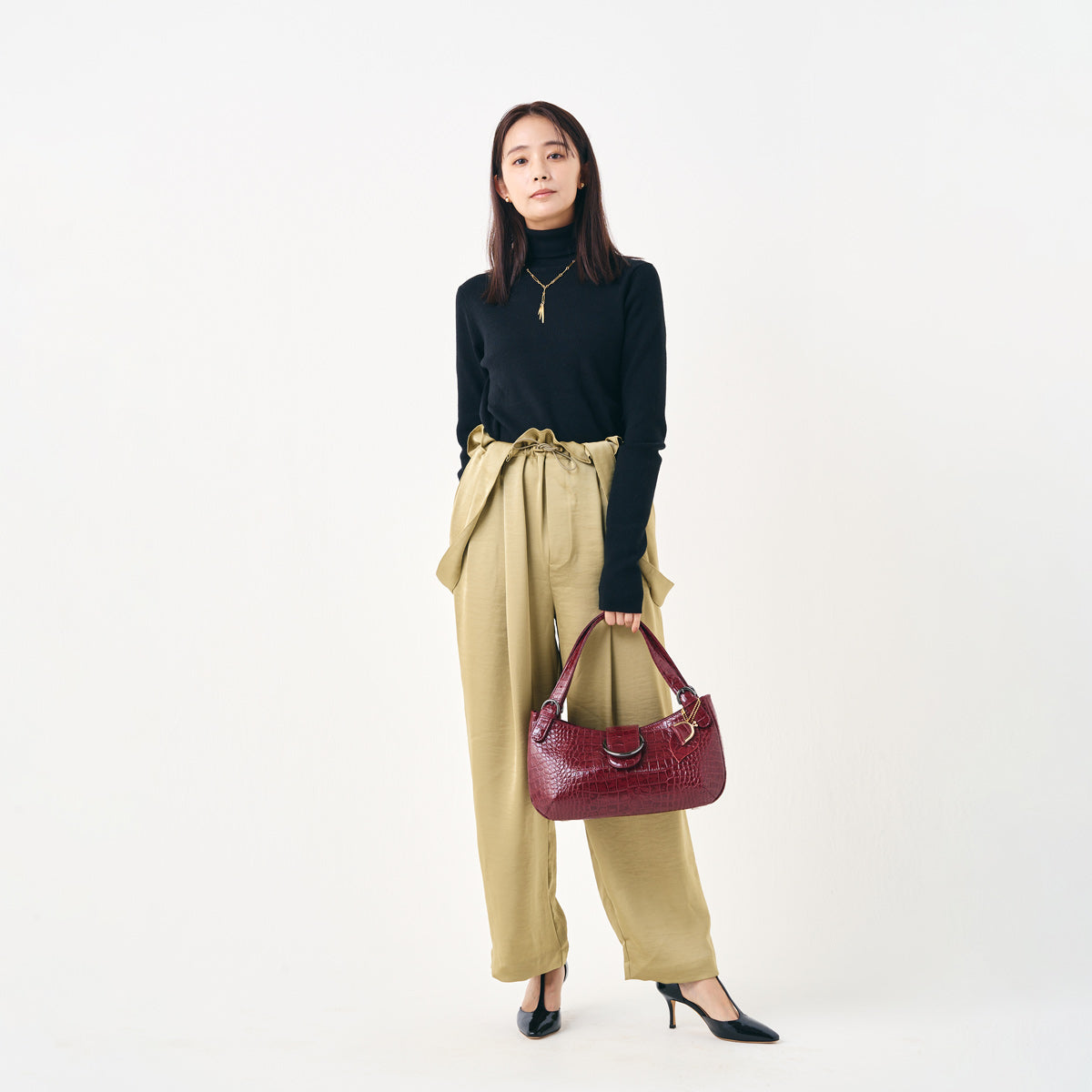 レイクバッグ ボルドー ｜ 鎌倉のバッグ 鎌倉高野オンラインブティック