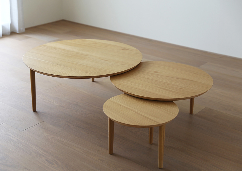 バルーン リビングテーブル 90-3 OAK(W160×D90×H37cm)税込￥128,000