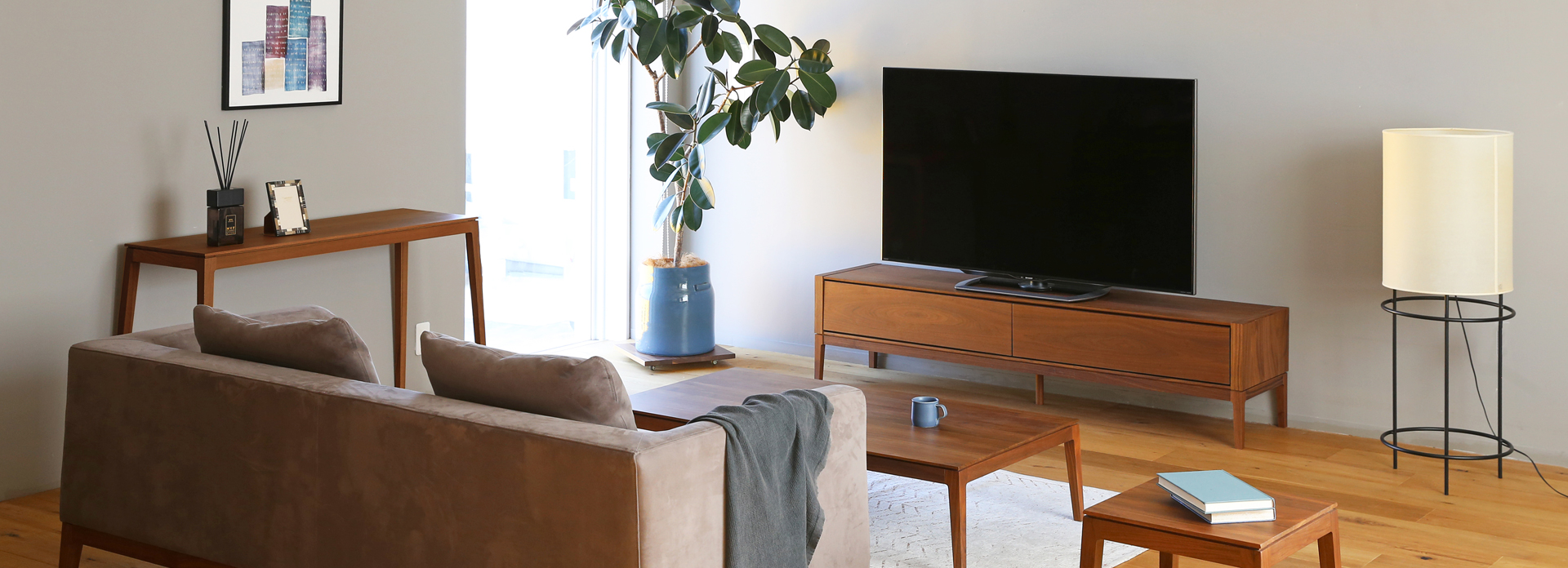 モル 200TVボード WALNUT(W200×D43×H43cm)税込￥258,000 | 高野木工