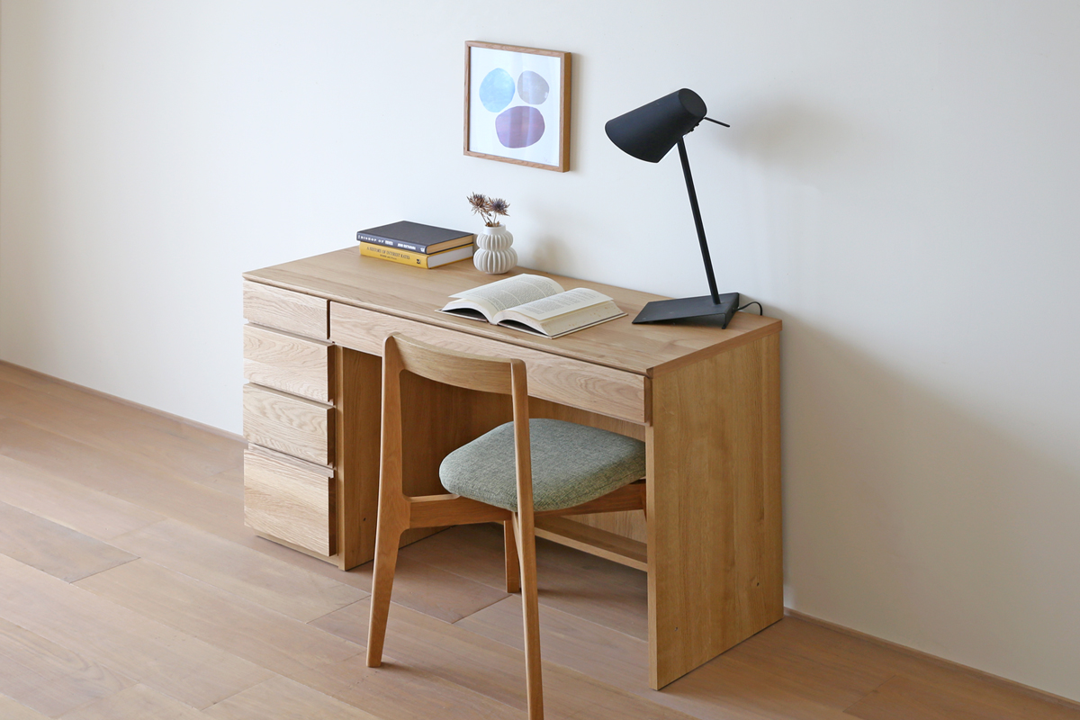 アスター 120天板＋30チェスト＋90デスク（スツール別売り）(W120×D45