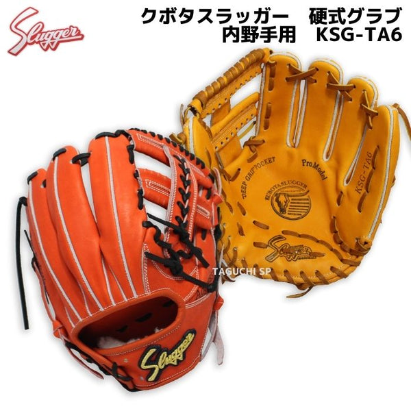 久保田Slage 軟式グローブ 黒/オレンジ 久保田Slage 軟式グローブ 黒