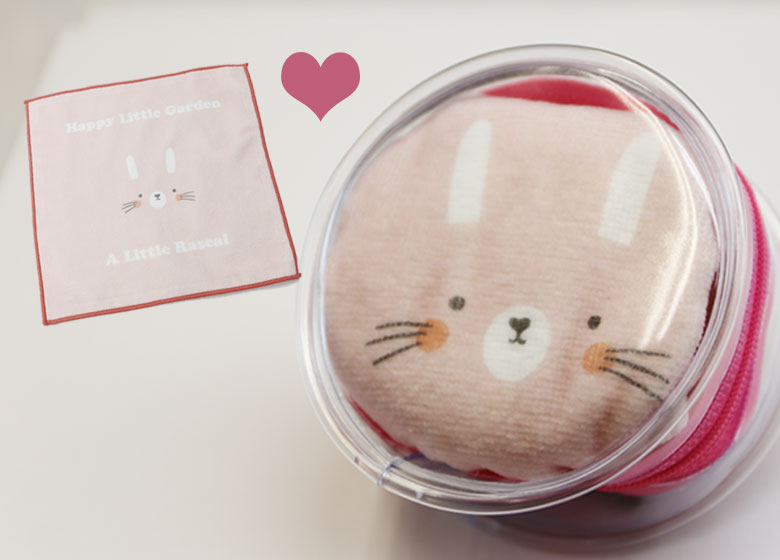 ミニタオル丸ポーチセット | 雑貨OEMのタイヘイ化成