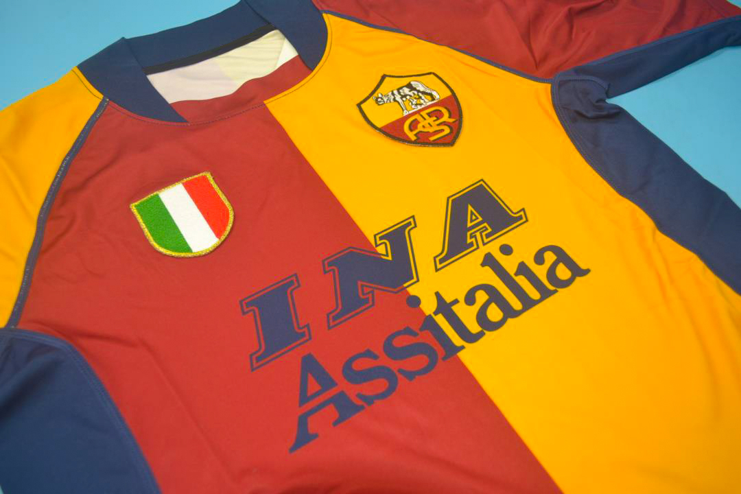 AS Roma 2001–2002 UCL Edition Short-Sleeve Jersey [Free Shipping]