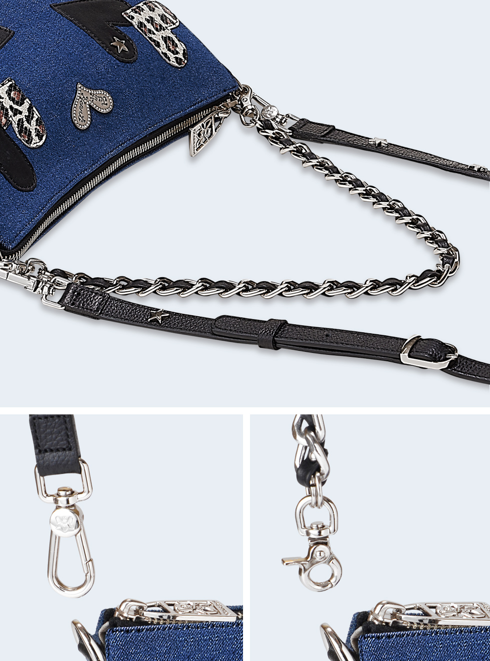 2026年5月中旬入荷予定]レオポン 2ウェイショルダーバッグ（ブルー