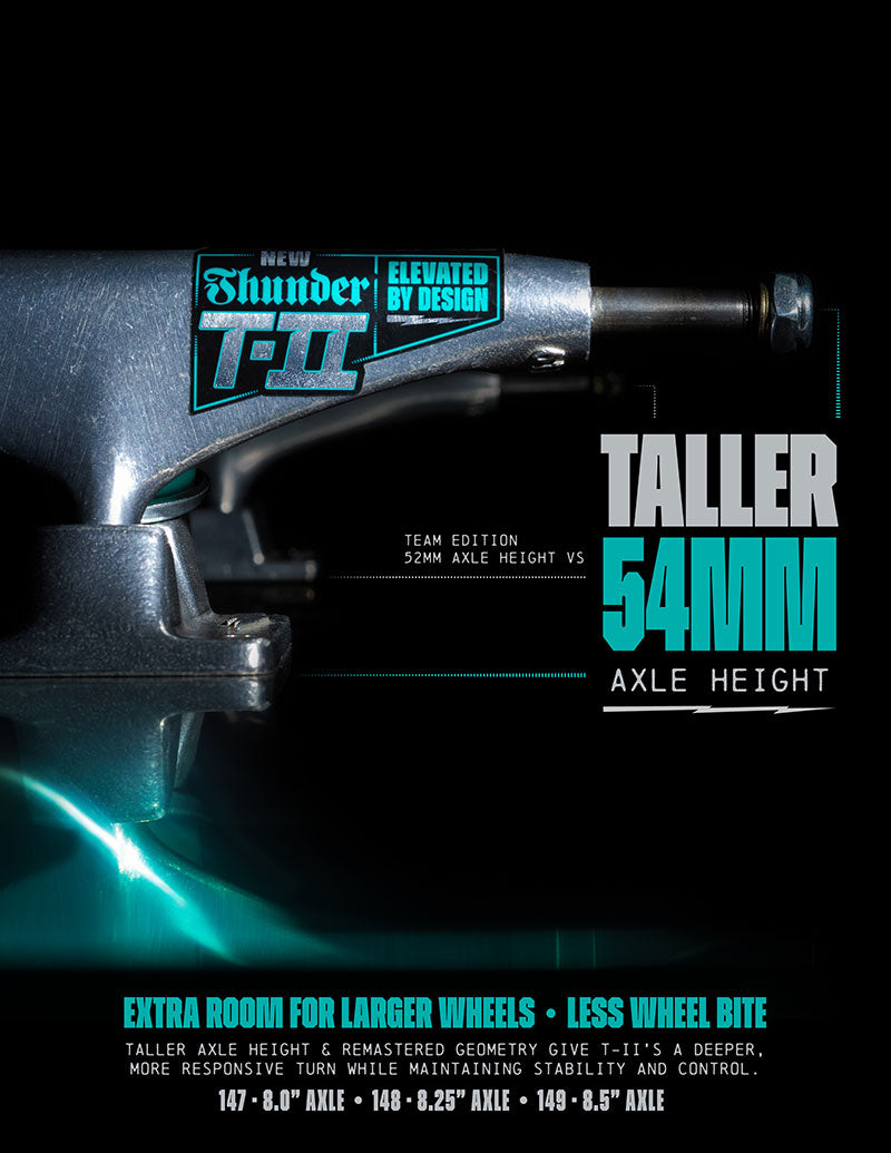 Thunder Skateboard Trucks T-II Polished 147 (8.0