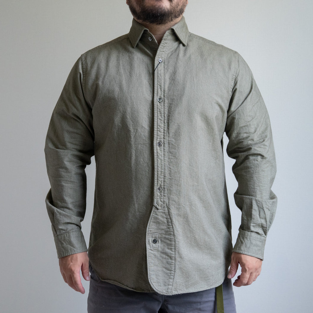 BRITISH OFFICERS SHIRT- DARK GREEN - – TENG STORE OSAKA