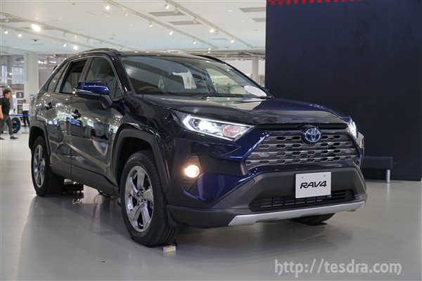 新型RAV4 Zハイブリッド ダークブルーマイカ カラーサンプル 1/30