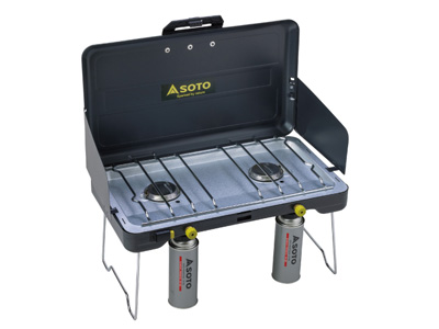 SOTO 2バーナー ST-527対応グリルプレート：バーベキュー鉄板の加工