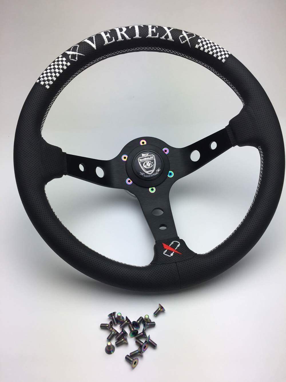 新品・未使用 ABS メッキ ステアリング 340mm 【公式通販】 新品・未