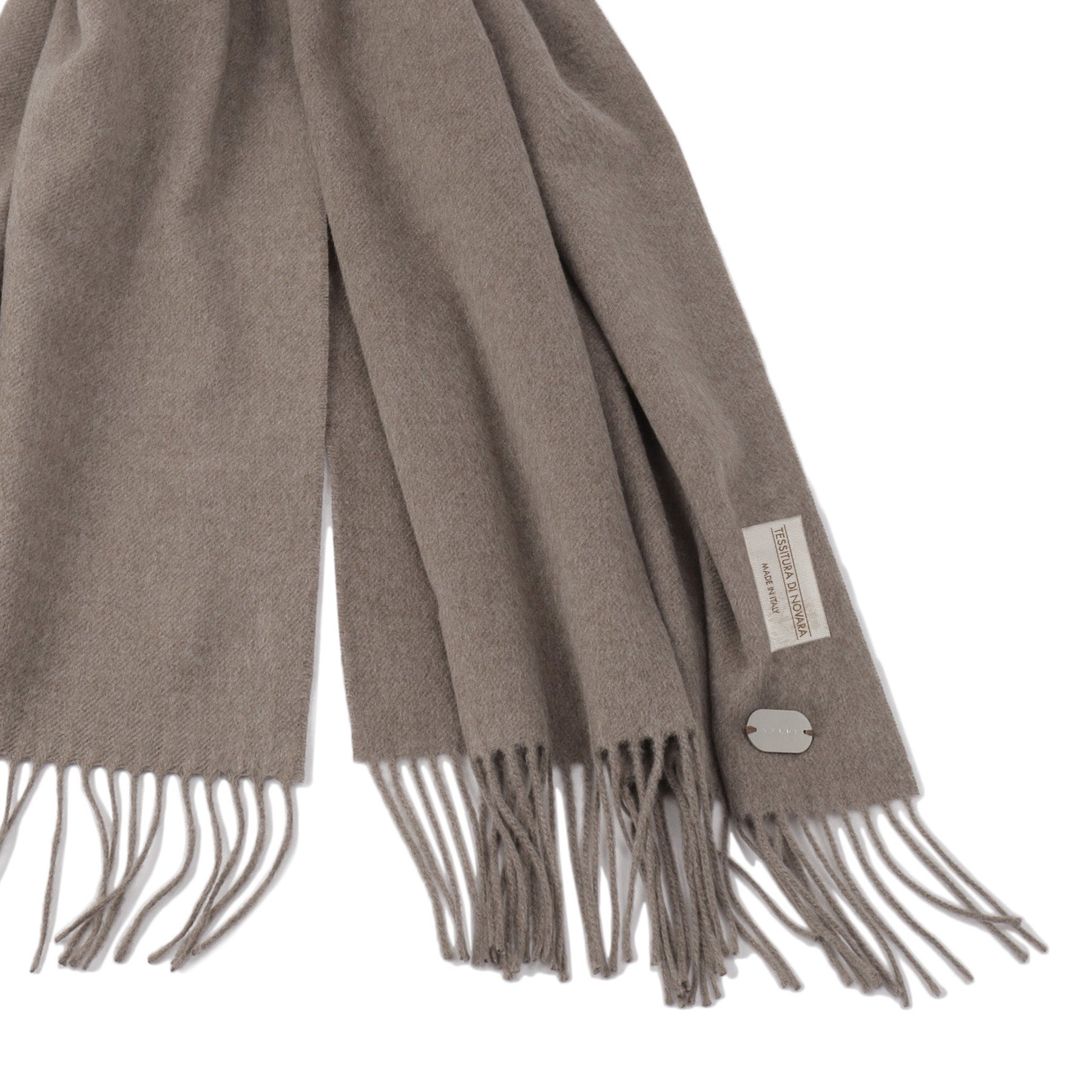 100%シルクマフラーベージュ TESSITURA DI NOVARA製(Ermenegildo Zegna