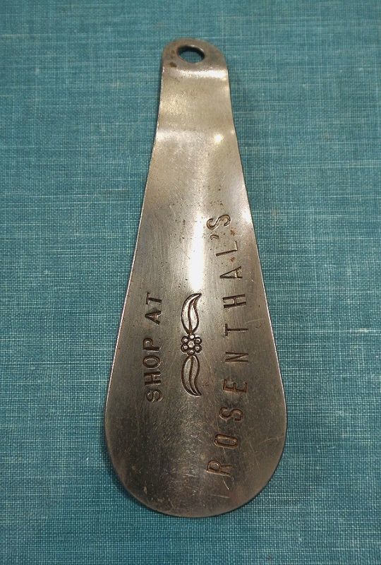 クリックポスト170円も可】VINTAGE/USED メタルシューホーン 靴べら