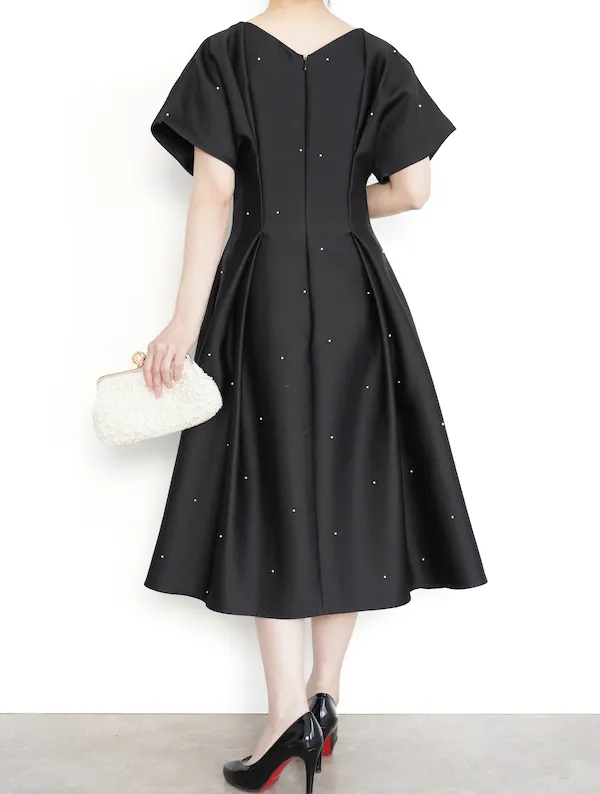CELFORD（セルフォード） パールドットドレス（ブラック/サイズ36