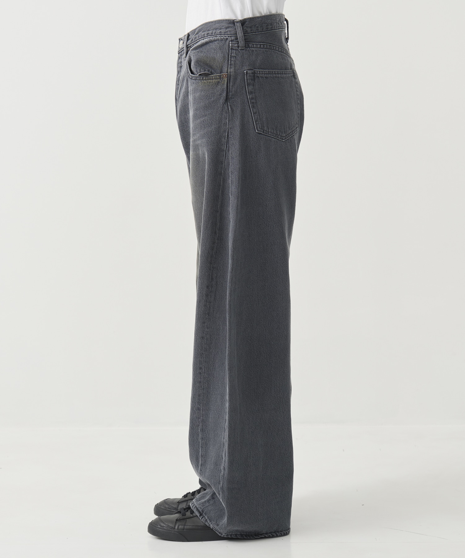DEFORMATION WIDE DENIM JEANS| SSSTEIN
