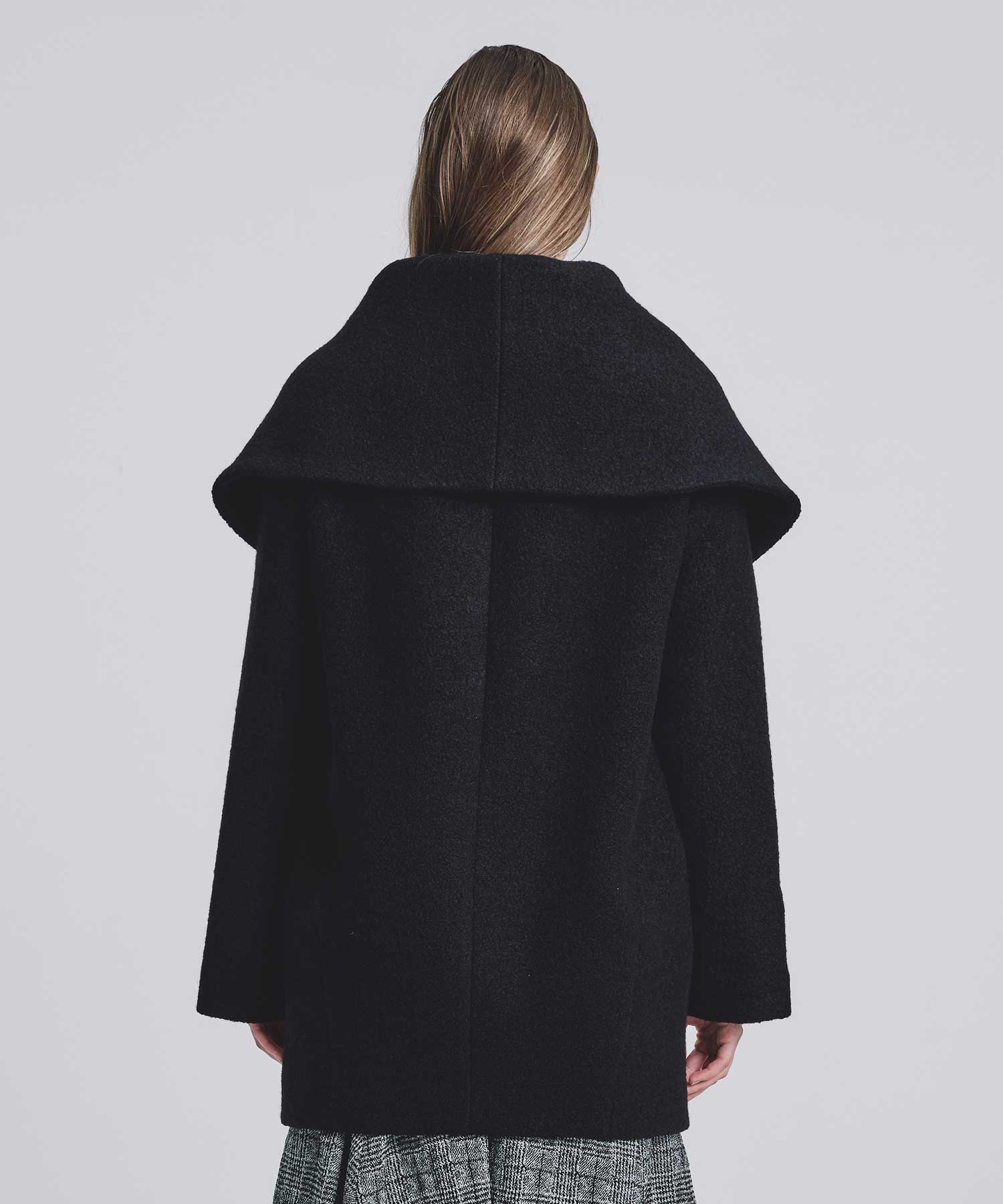 Boucle wool cape coat(36 BLACK): FETICO: WOMENS｜THE TOKYO ONLINE