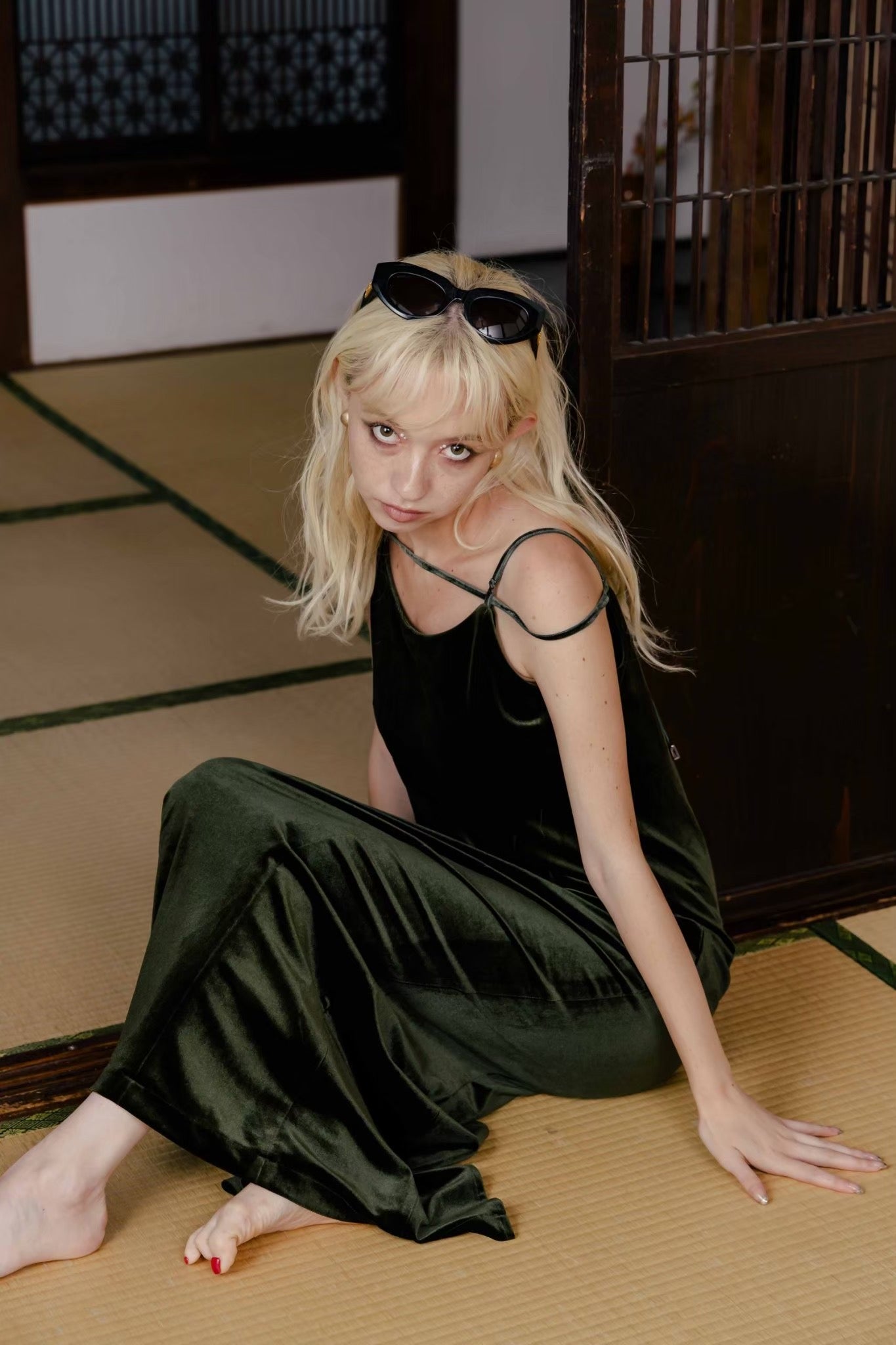 THE TOE ベロアワンピース Thames Onepiece Annecy Velour Onepiece