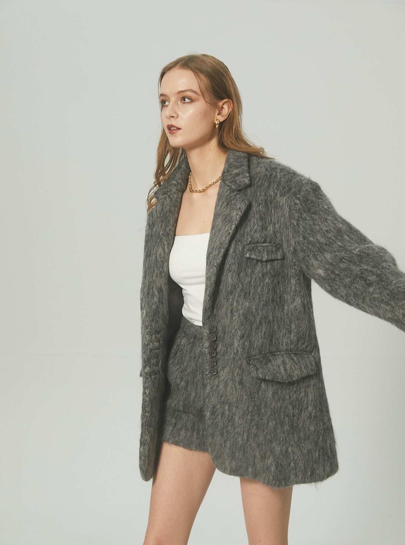 THE TOE シャギージャケット キャメル M