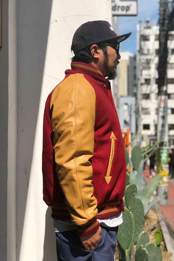 HEWITT x BACKDROP】(バックドロップ別注) STADIUM JACKET RAGLAN
