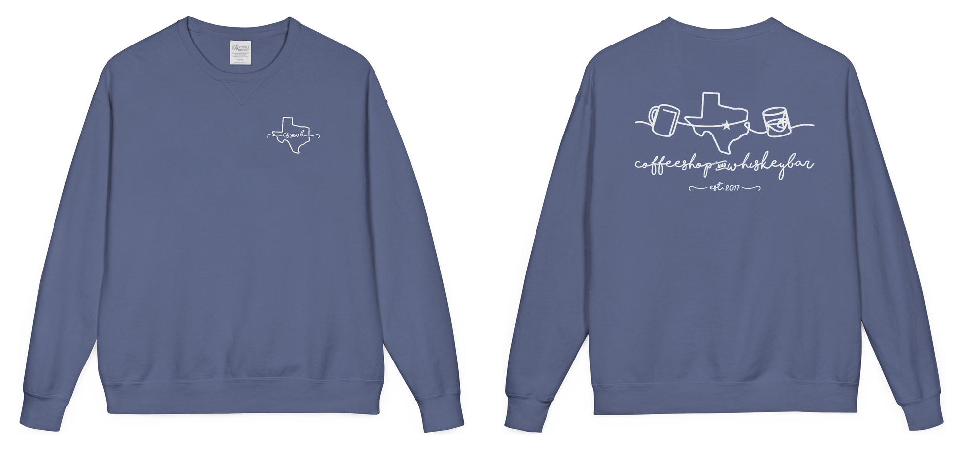 Script - Hanes Adult ComfortWash Unisex Crew Sweatshirt – The