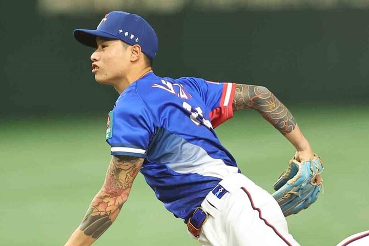 タトゥーえげつないな…」罰金払って先発した台湾左腕の“刺青デザイン