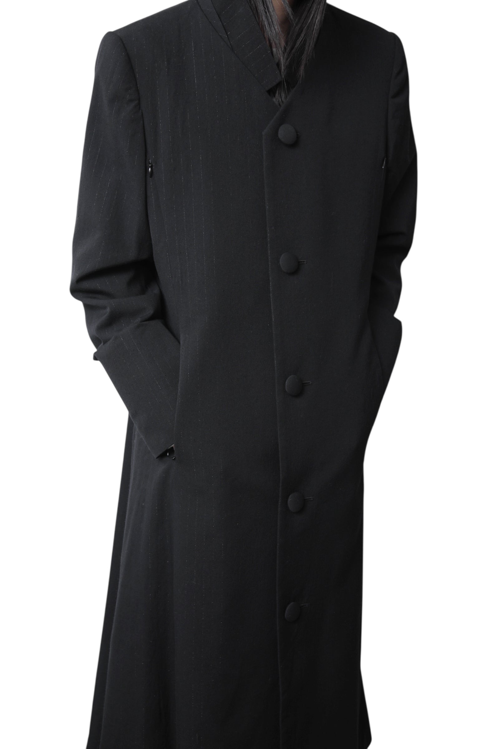 LAME store exclusive ORIMI SUITING MAXI COAT – THE ELEPHANT