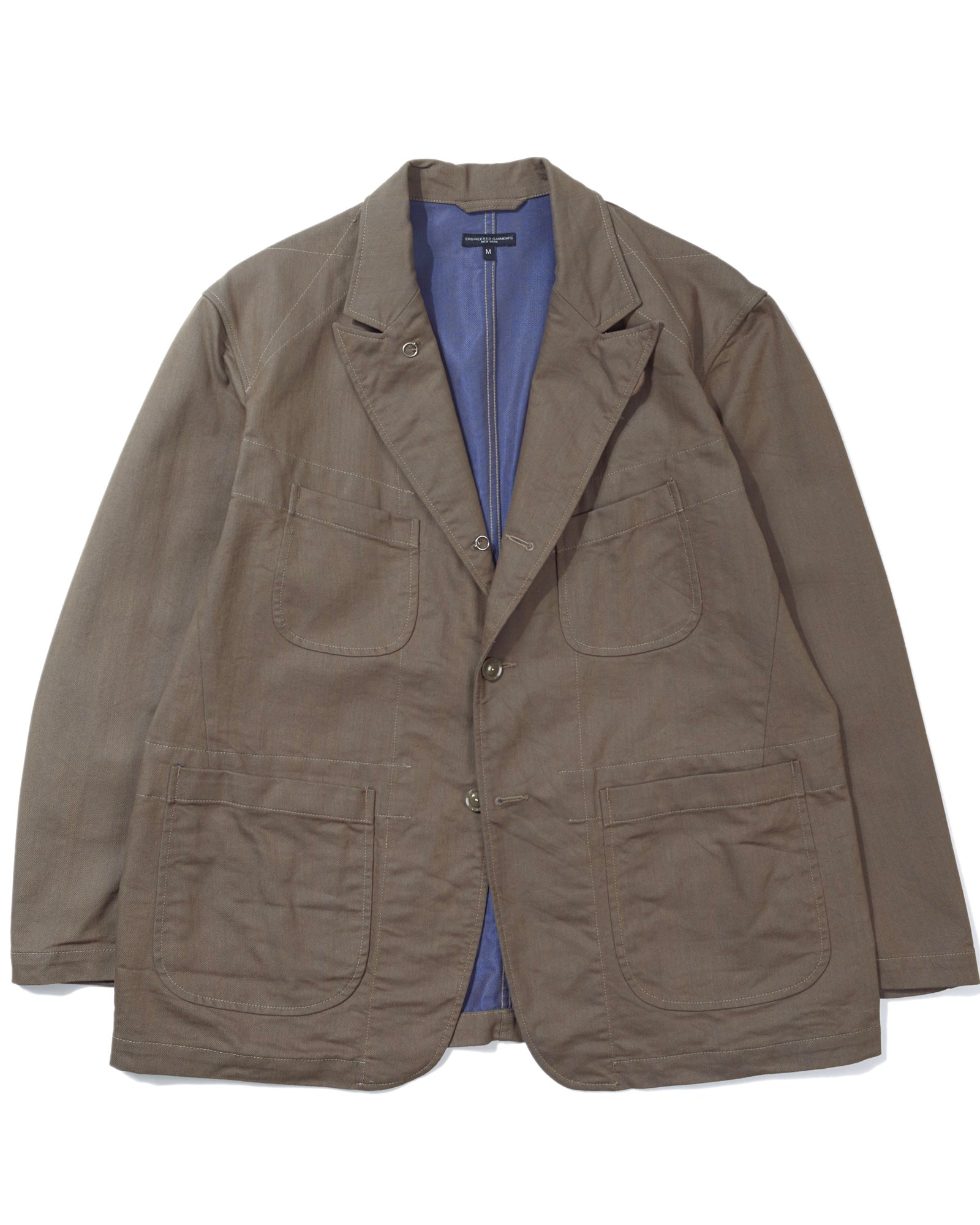 Engineered Garments Bedford Jacket Khaki/Blue PC Iridescent Heavy