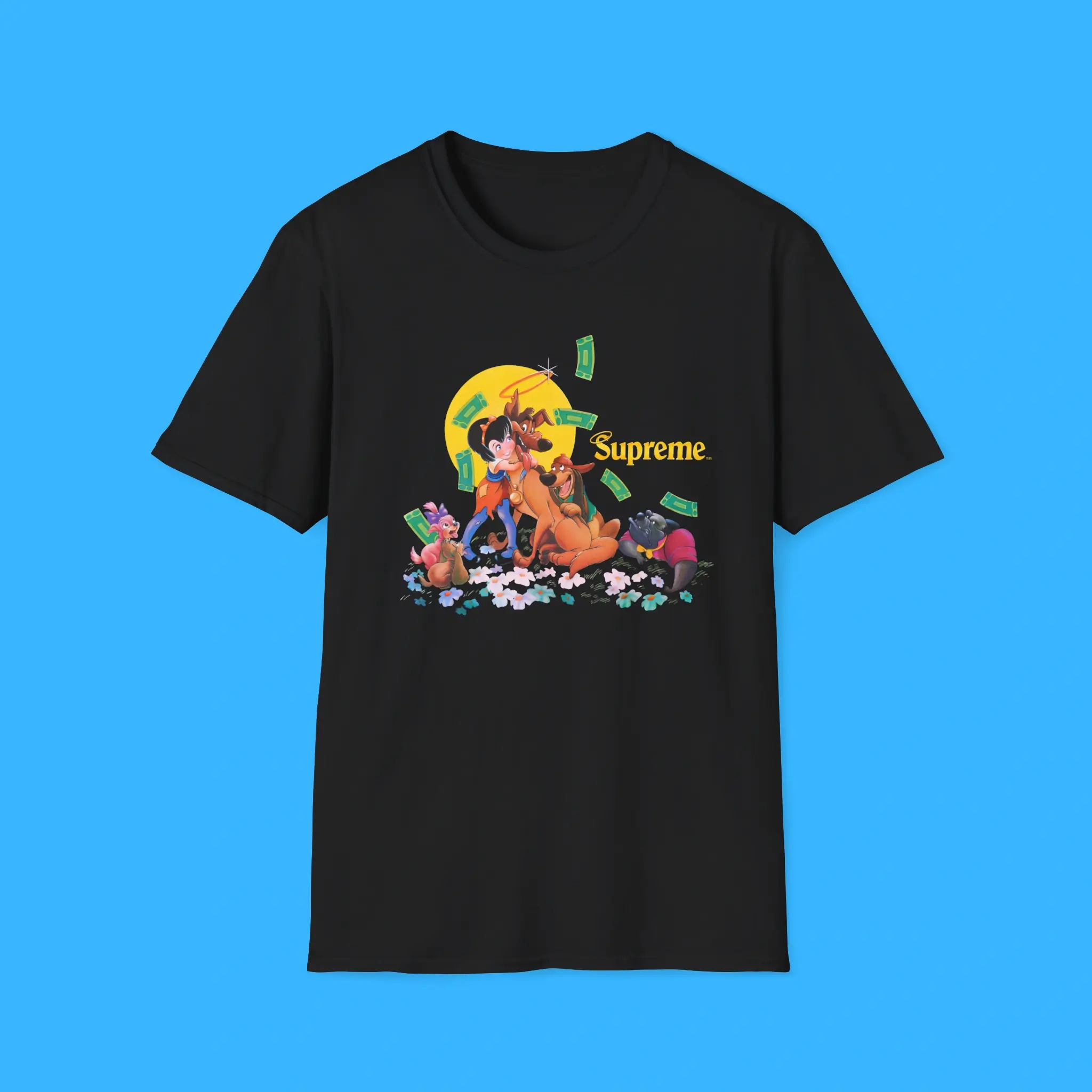Supreme All Dogs Go To Heaven Shirt - Supreme FW25 Tee - FunnyT