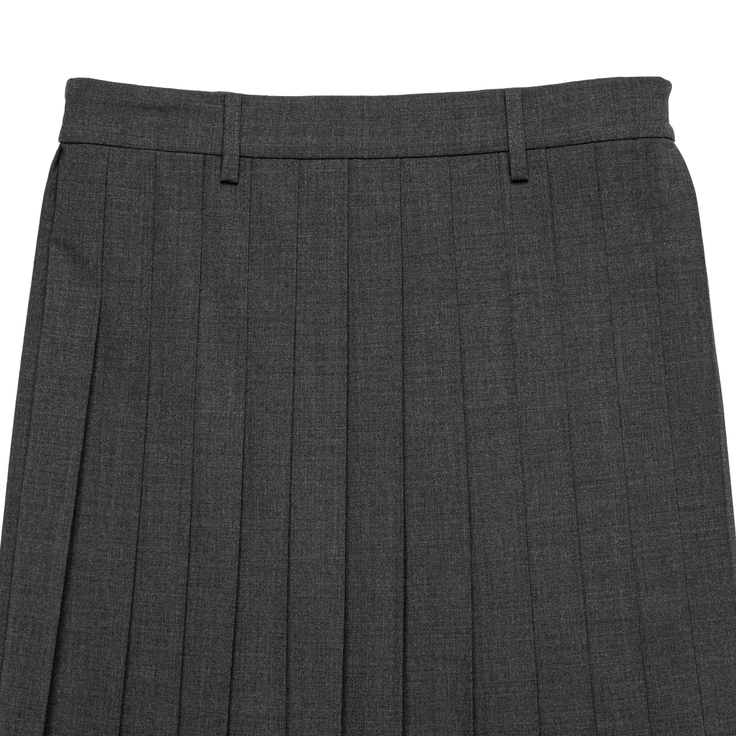 pleats 'skirt' midi dark gray – thehighlights