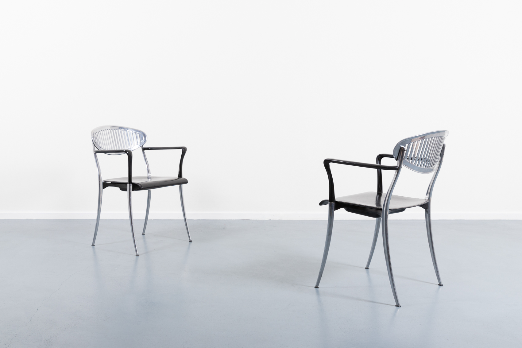 Set of 4 Vintage Italian design Coro armchairs by Luigi Origlia