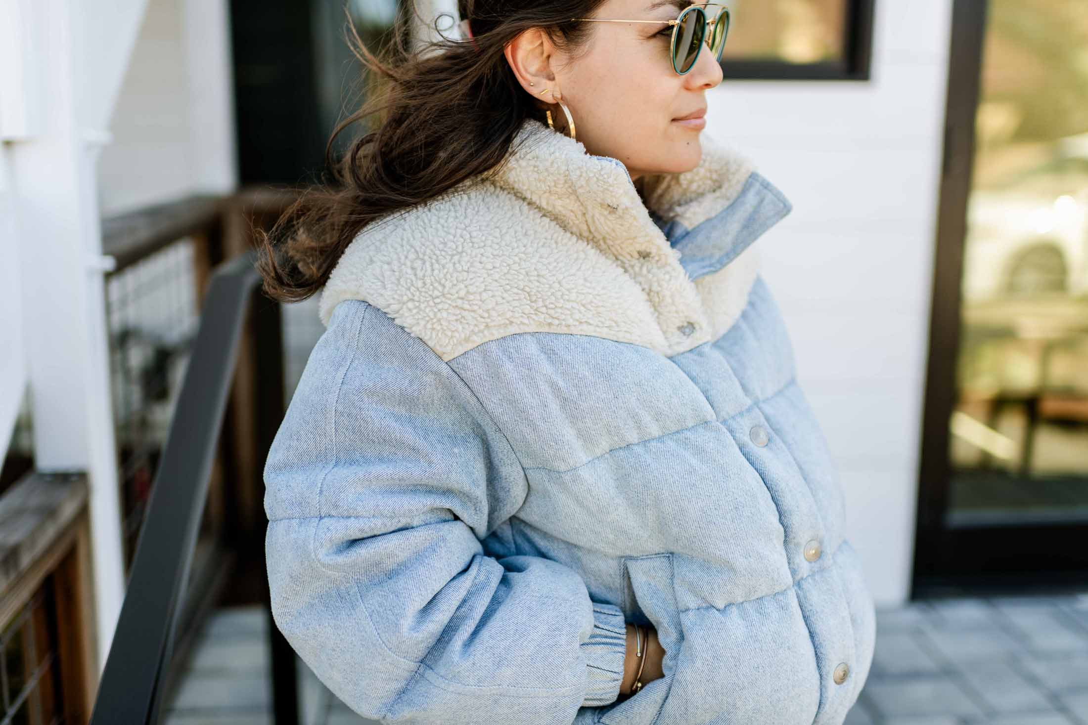 Denim Puffer Jackets: My Perfect Layer To Transition To Spring The