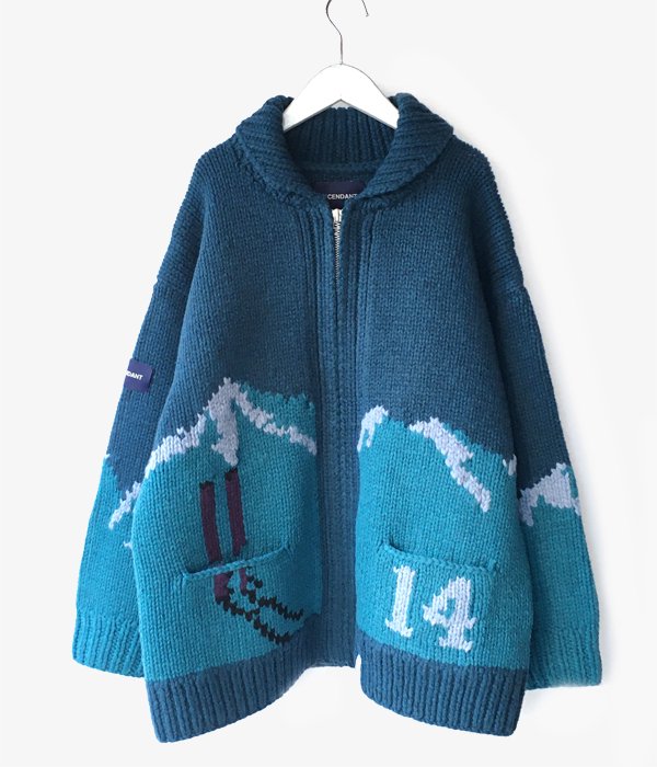 DESCENDANT/SKI COWICHAN KNIT (BLUE)