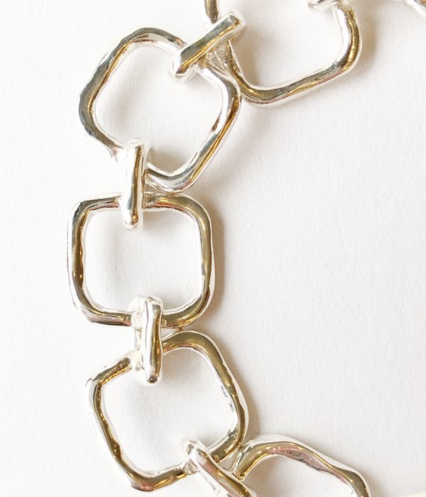 R.ALAGAN/SQUARE CHAIN BRACELET(SILVER)