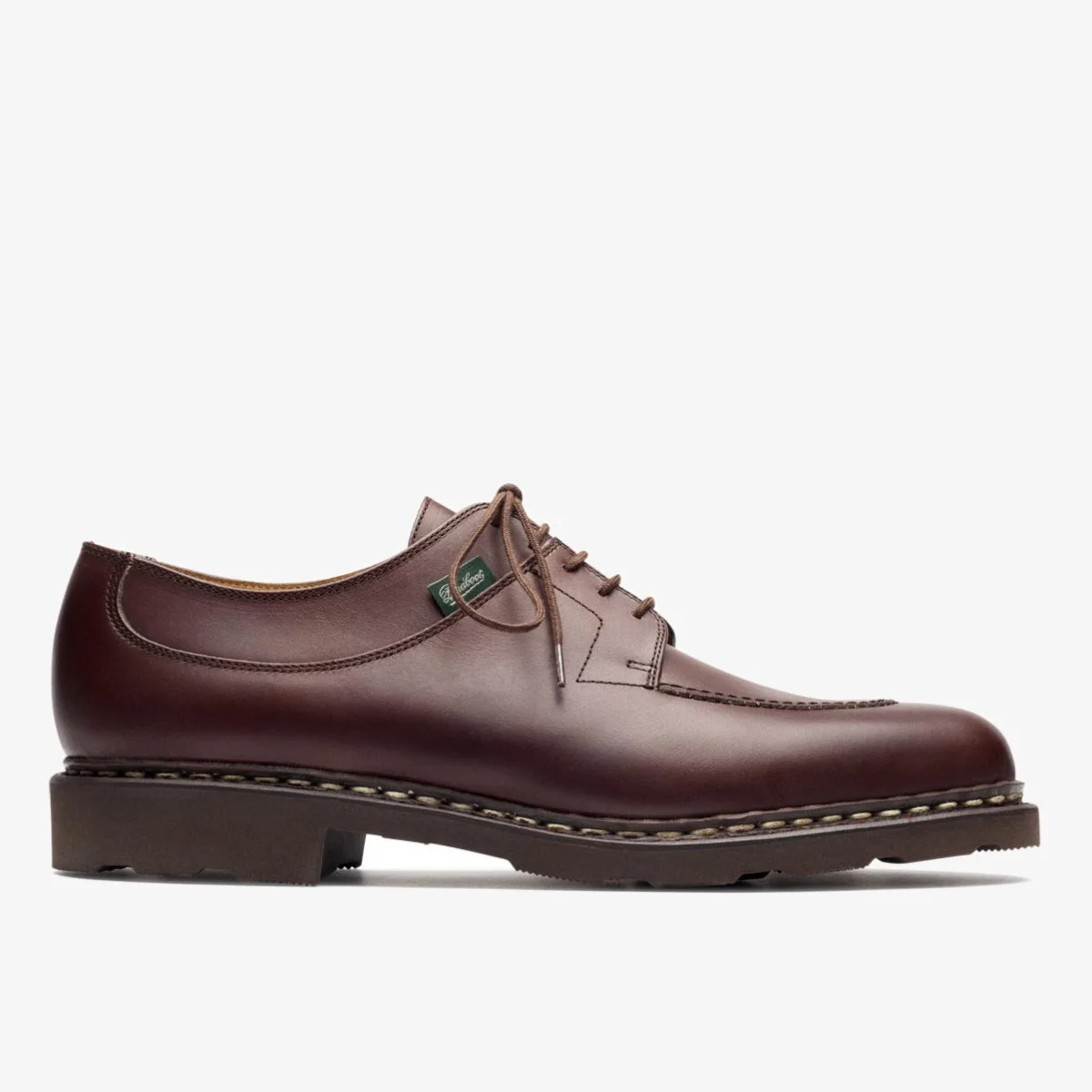 Paraboot Avignon Griff II Lisse Café Derby Shoes - The Noble Dandy