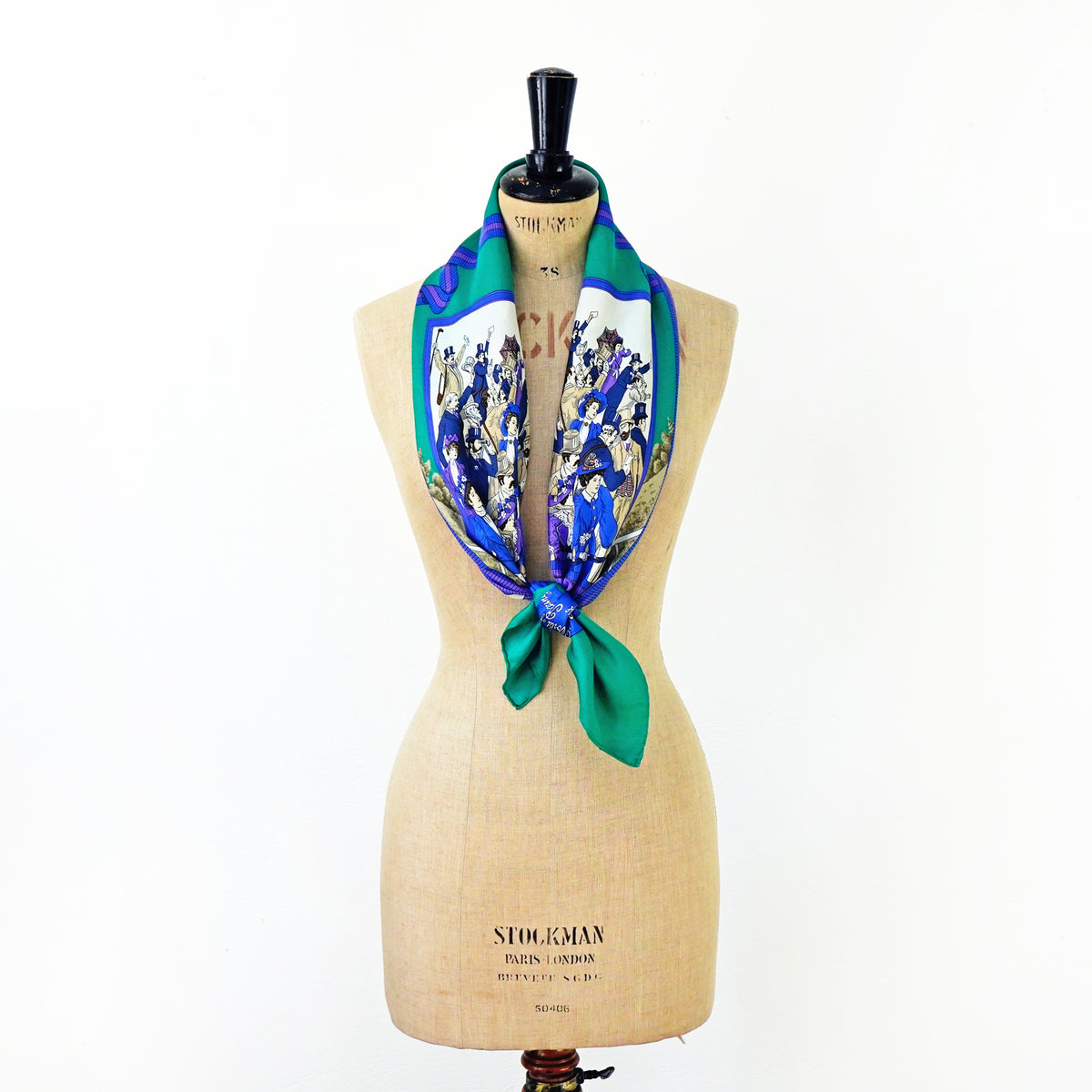 Vintage Burberrys Scarf “Horse Racing” / バーバリー・シルク
