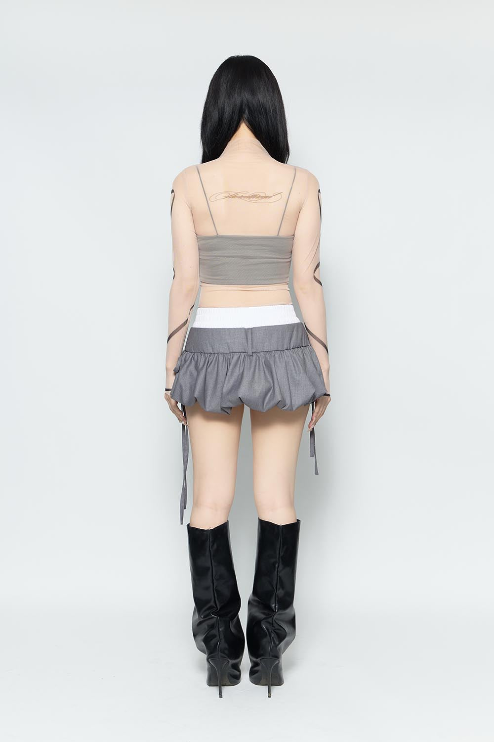 THEREDTHREAD / ザレッドスレッド】S layered balloon skirt