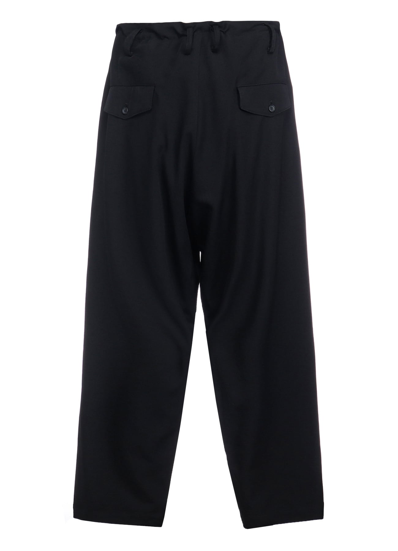 WOOL GABARDINE WIDE STRING PANTS(S BLACK): Soldes｜THE SHOP YOHJI