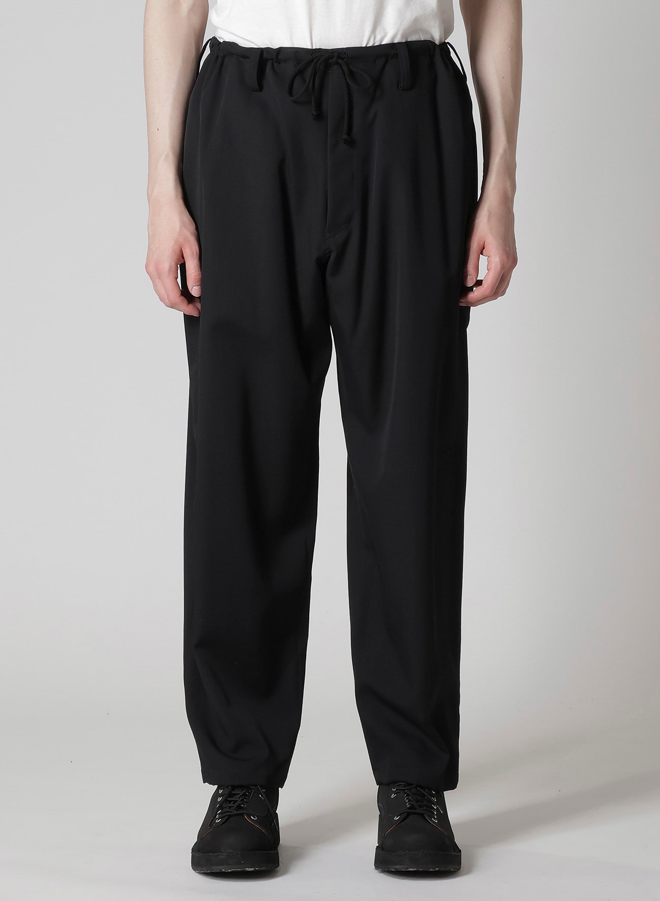REGULATION GABARDINE STANDARD STRING PANTS(XS Black): Yohji