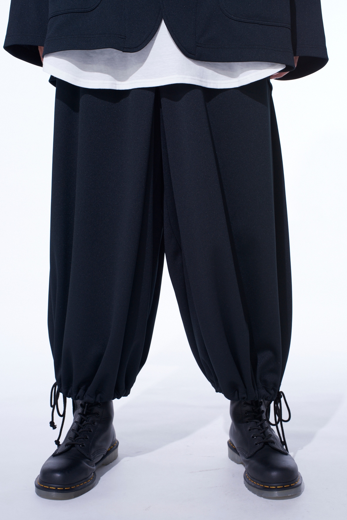 PE/SMOOTH HAKAMA BALLOON PANTS(S Black): S'YTE｜THE SHOP YOHJI