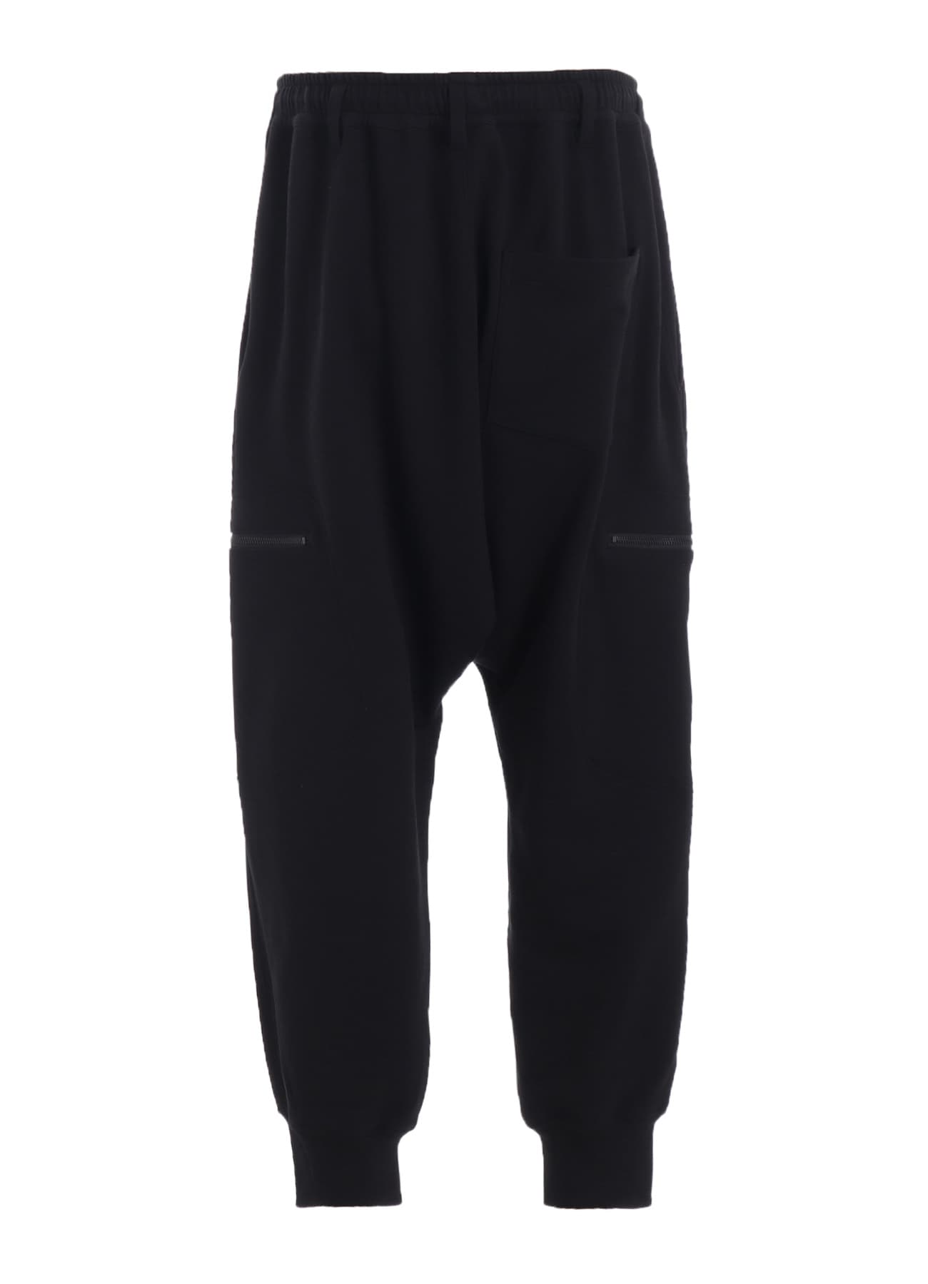 FRENCH TERRY RIBBED HEM SAROUEL PANTS(M Black): S'YTE｜THE SHOP
